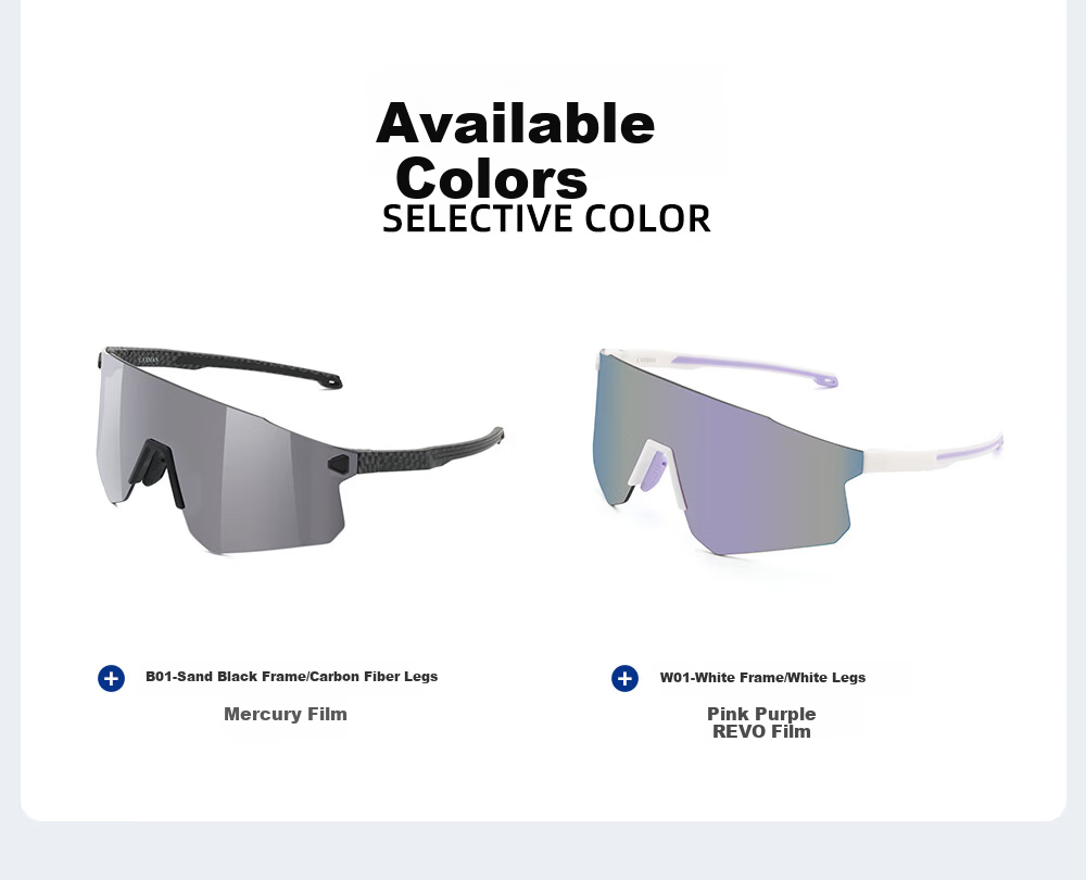 Cashman Running Glasses Professional Marathon Sports Sunglasses Windproof Outdoor Sunglasses for Men and Women Cycling Protective Eyewear 17