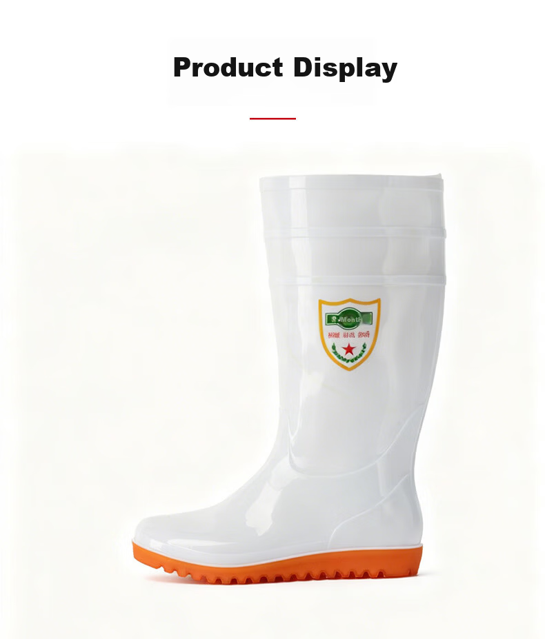 Gongqiyou Black Mid-Calf Rain Boots Size 40 Waterproof Non-Slip Wear-Resistant Outdoor Rubber Shoes 13