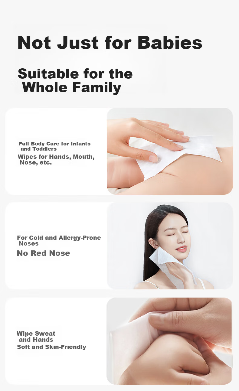 October Crystal Baby Cream Facial Tissue 120 Sheets 12 Packs Baby Soft Moisturizing Tissue Suitable for Adults 13