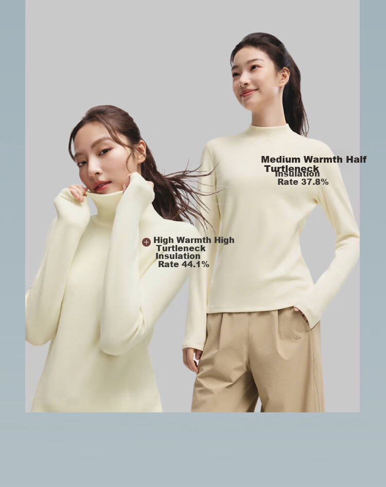 Beneunder Women's Fleece Slim Fit High Elasticity Thermal Base Layer Autumn Winter PM004&PO15324 5