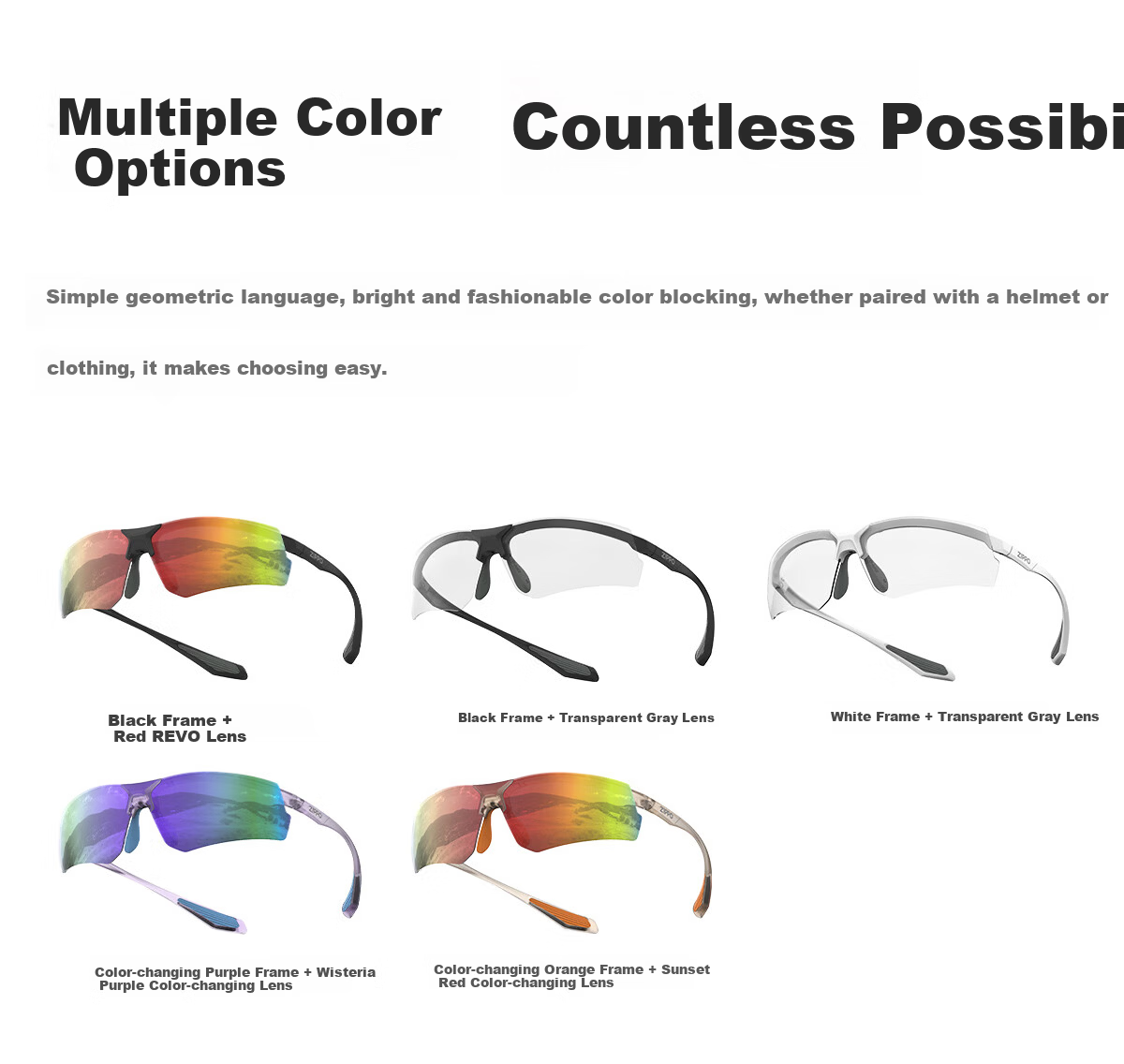 ZIPPO American Sports Sunglasses Running Professional Snow Lightweight UV Protection Eyewear 24305C1-21 15