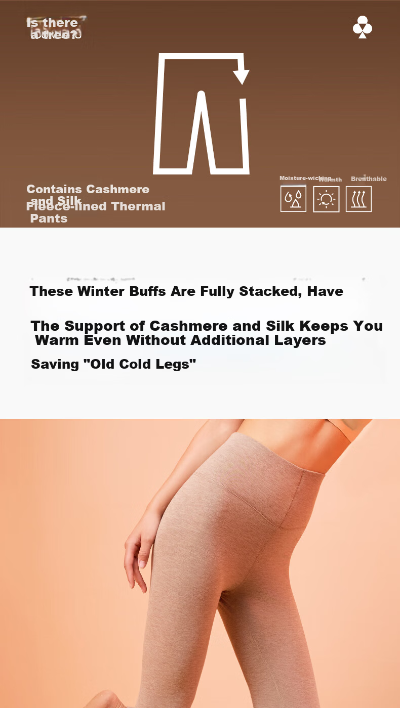 Youkeshu Women's Thermal Pants 2026 Autumn Winter New Thickened Fleece Cashmere Antibacterial Seamless Slimming Base Layer Leggings 2
