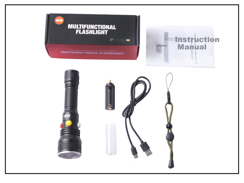 Jujingyang Railway Flashlight Signal Light Four-Color High Brightness Red White Yellow Green 2033 Rechargeable Traffic Train Indicator Light 11