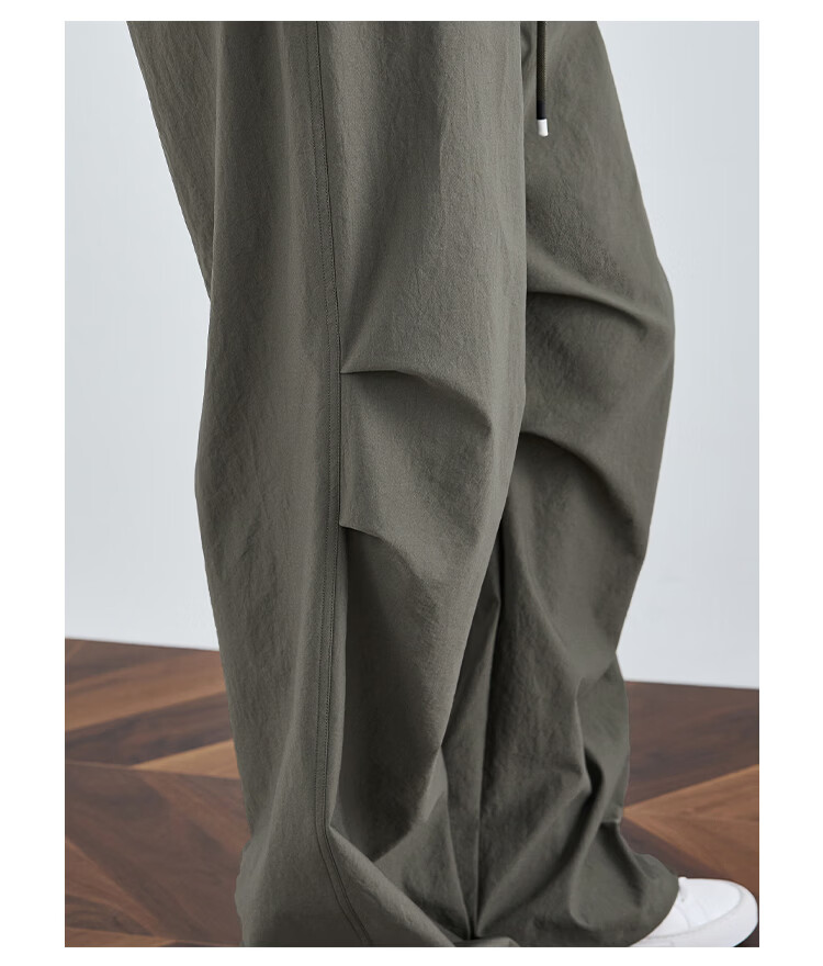 FAESSLIN Women's Military Green Work Pants Summer Thin Quick-Dry Extended Casual Paratrooper Pants American Straight-Leg Wide-Leg Hiking Pants 22