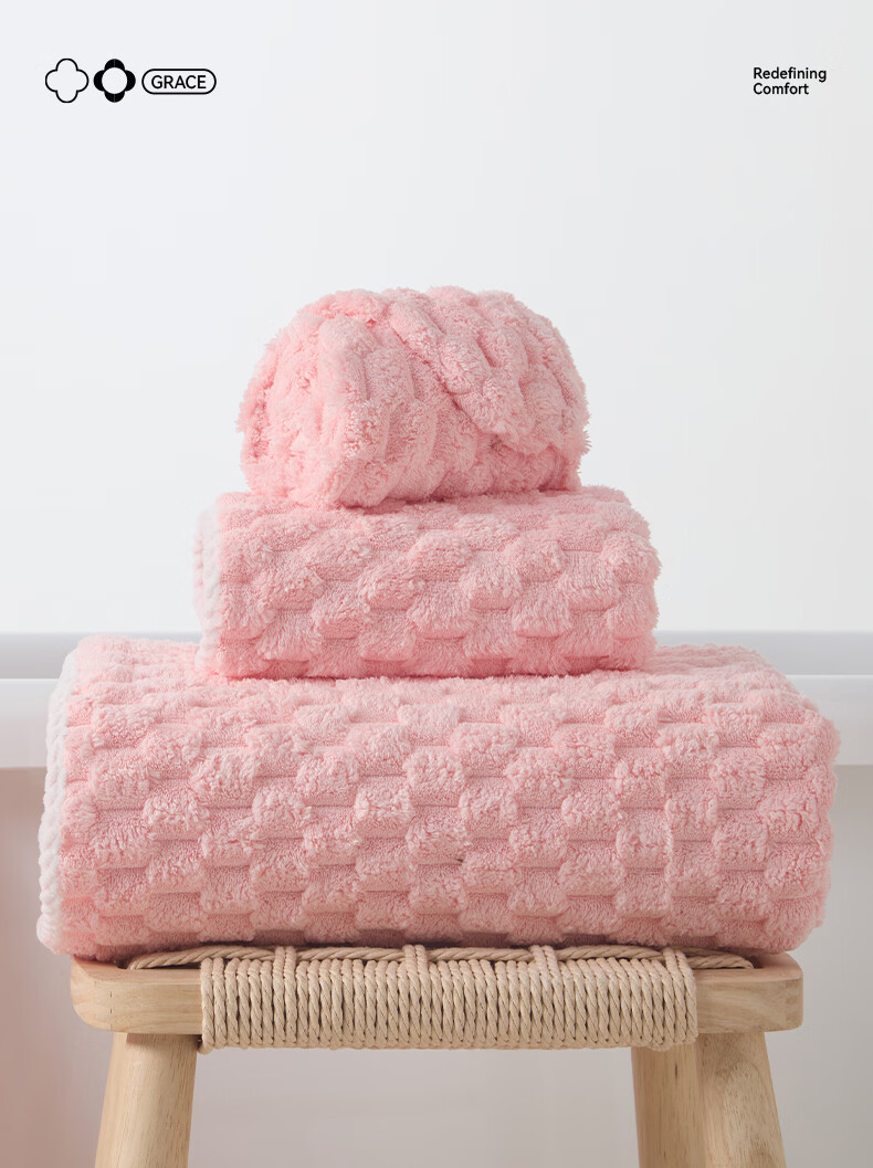 Grace A-Class Bath Towel Super Absorbent Quick-Dry Unisex Adult Home Bath Wrap Towel 140x70cm 300g 2