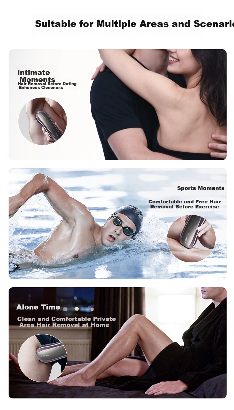 Ulike Pro10S Sapphire Ice Point Hair Removal Device Intelligent Skin Analyzer Men's Hair Removal Beauty Instrument Birthday Gift for Girlfriend 15