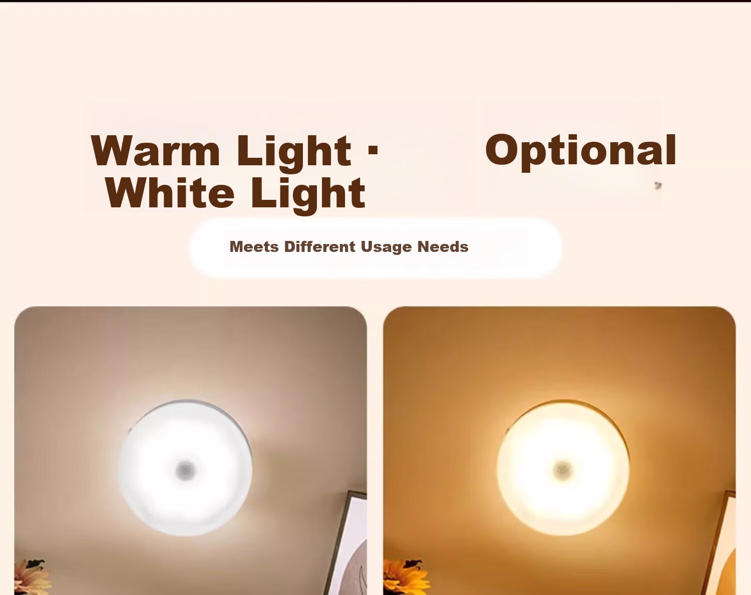 Heart Lock Sensor Night Light Rechargeable Magnetic Long Battery Life for Bedroom Closet Corridor Nursing Nighttime Use 16