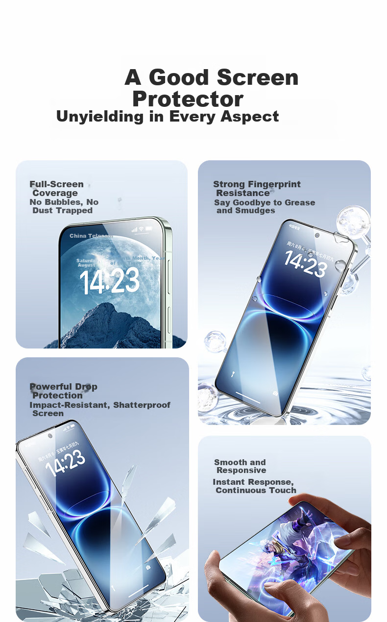 LLUNC [2-Pack] Tempered Glass Screen Protector for vivo IQOO 15 Ultra, Full Coverage, Ultra-Clear, Ultra-Thin, Anti-Fingerprint, Shockproof Protective Film 2