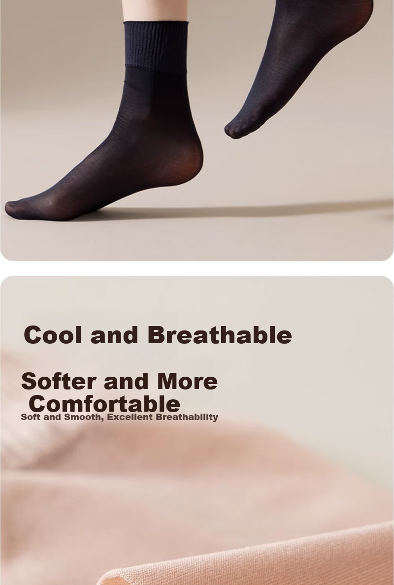 Cotton Full Women's Short Socks Non-Binding Summer Ultra-Thin Velvet Durable Anti-Snag 15 Pairs 7