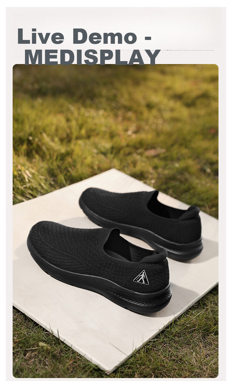 Zulijian Elderly Men's Shoes 2026 Autumn New Mesh Casual Slip-On Breathable Non-Slip Fabric Shoes for Dad 5