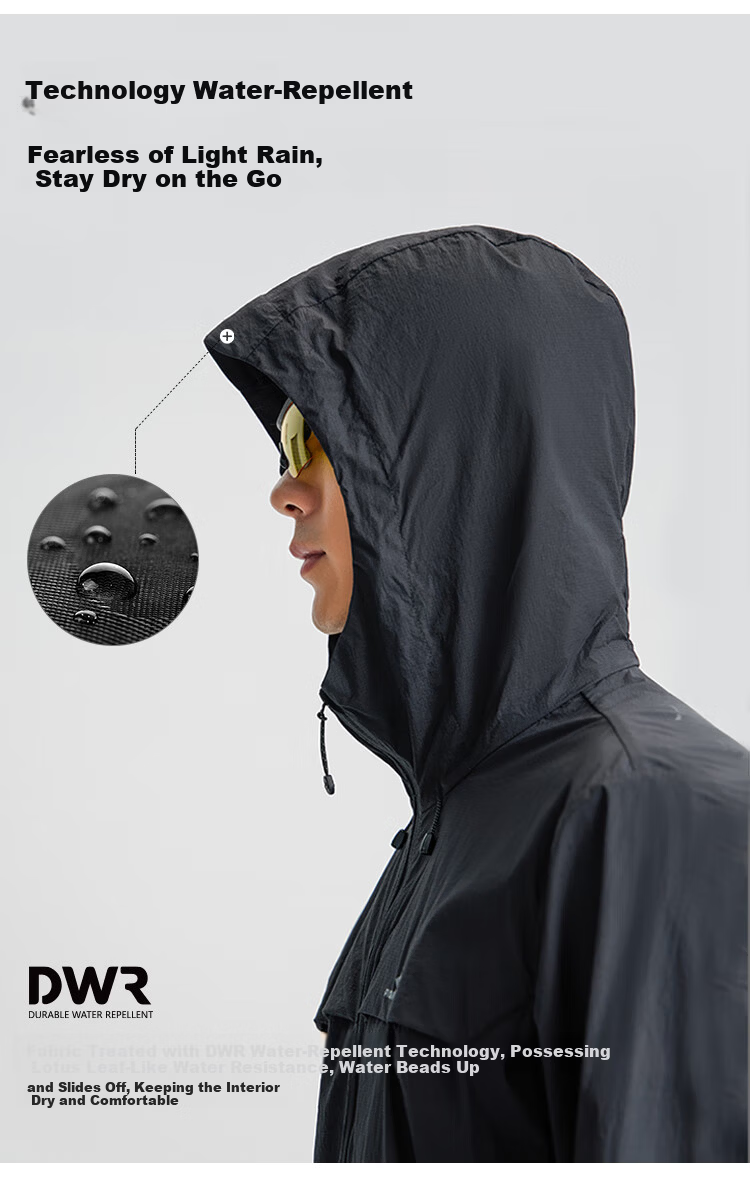 Pioneer Camp Suzaku Men's Summer Outdoor Lightweight Sun Protection Jacket Loose Hooded Coat UV Protection UPF50+ 6