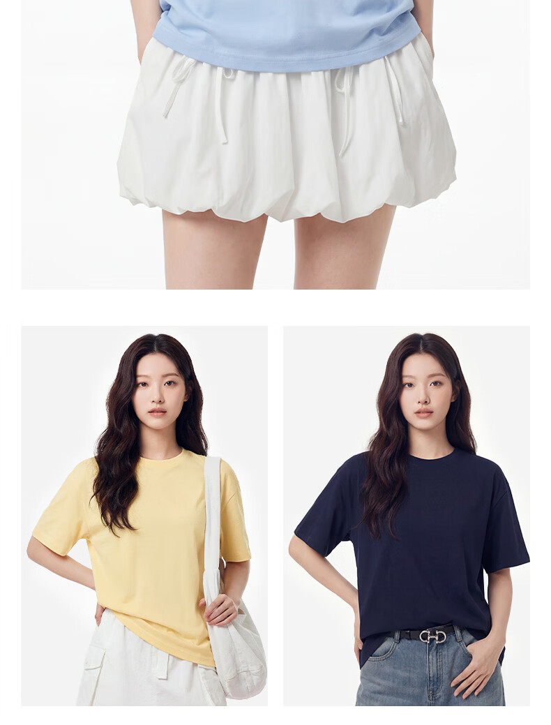 Urban Beauty Pure Cotton T-Shirt Short Sleeve Women Fashion High-End 2026 New Summer Plus Size Korean Style Casual Top 21