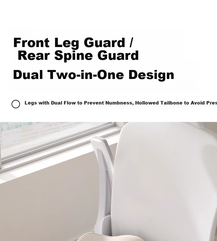 MiiOW Office Lumbar Support Cushion for Chair Backrest, Waist Pillow for Office Chair, Student and Pregnant Women Long Sitting Back Support Pad 10
