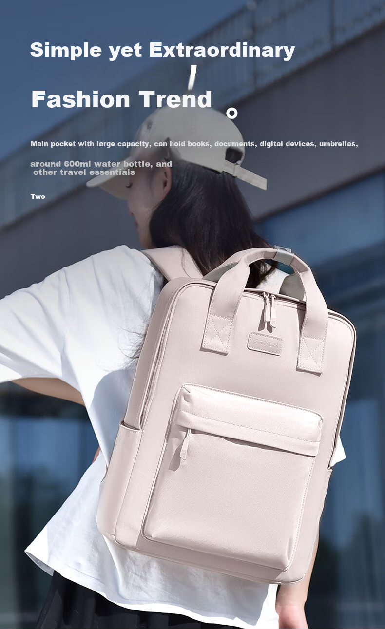 BRINCH Laptop Backpack Large Capacity Business Travel Work Shoulder Bag for Women 3