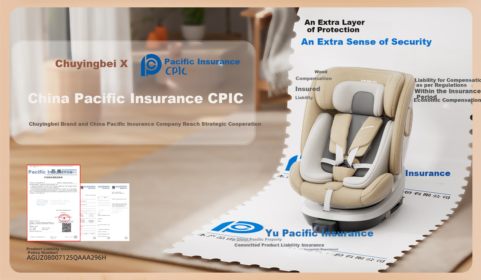 Chuyingbei Child Safety Car Seat for 0-7-12 Years Old Baby, Infant Car Seat with Recline, Smart Ventilation and Heating 4