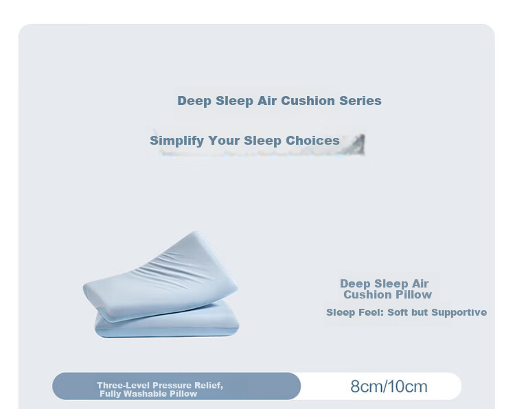 FUANNA x JDear JD.com Collaboration Hypoallergenic Deep Sleep Air Cushion Fitted Sheet Class A Ultra-Soft Washable Fitted Sheet 180x200cm 12