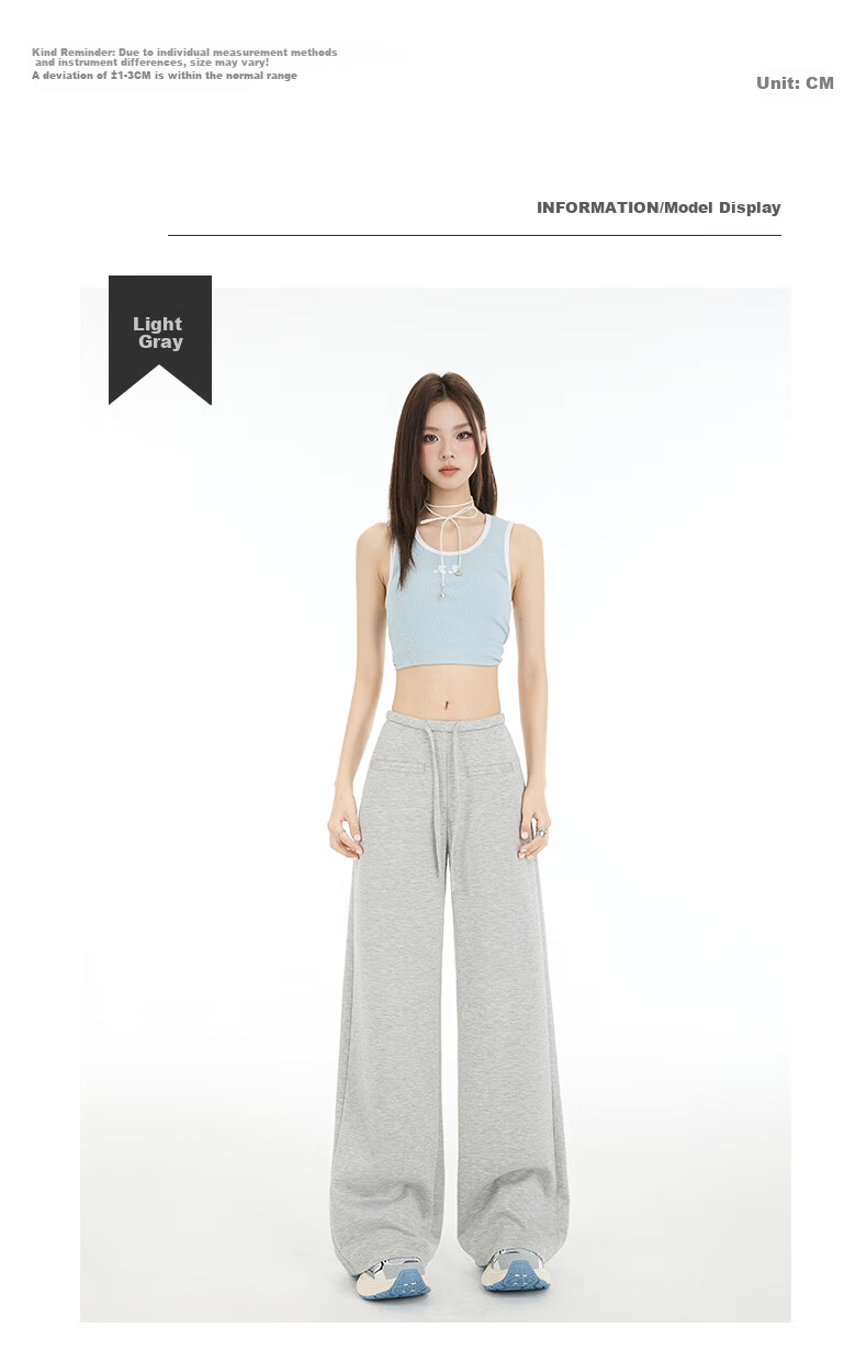 Romon [Soft and Smooth] Women's Casual Summer Pants Lazy Cool Slim Flared Long Trousers Light Gray XL 5