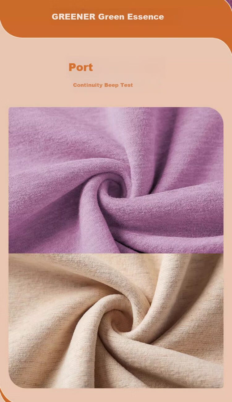 LangSha Women's Thermal Underwear 10A Antibacterial Mite-Resistant Double-Sided Fleece Autumn Top and Bottom Set with German Velvet Heating Fabric 13