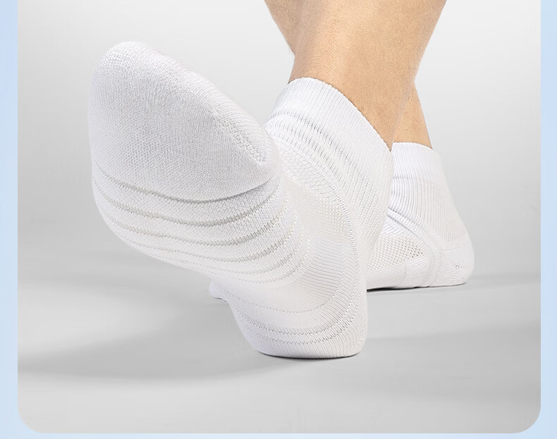 Under Armour Sports Socks [3 Pairs] Running Basketball Badminton Marathon Low-Cut Non-Slip Cotton Socks White L 29