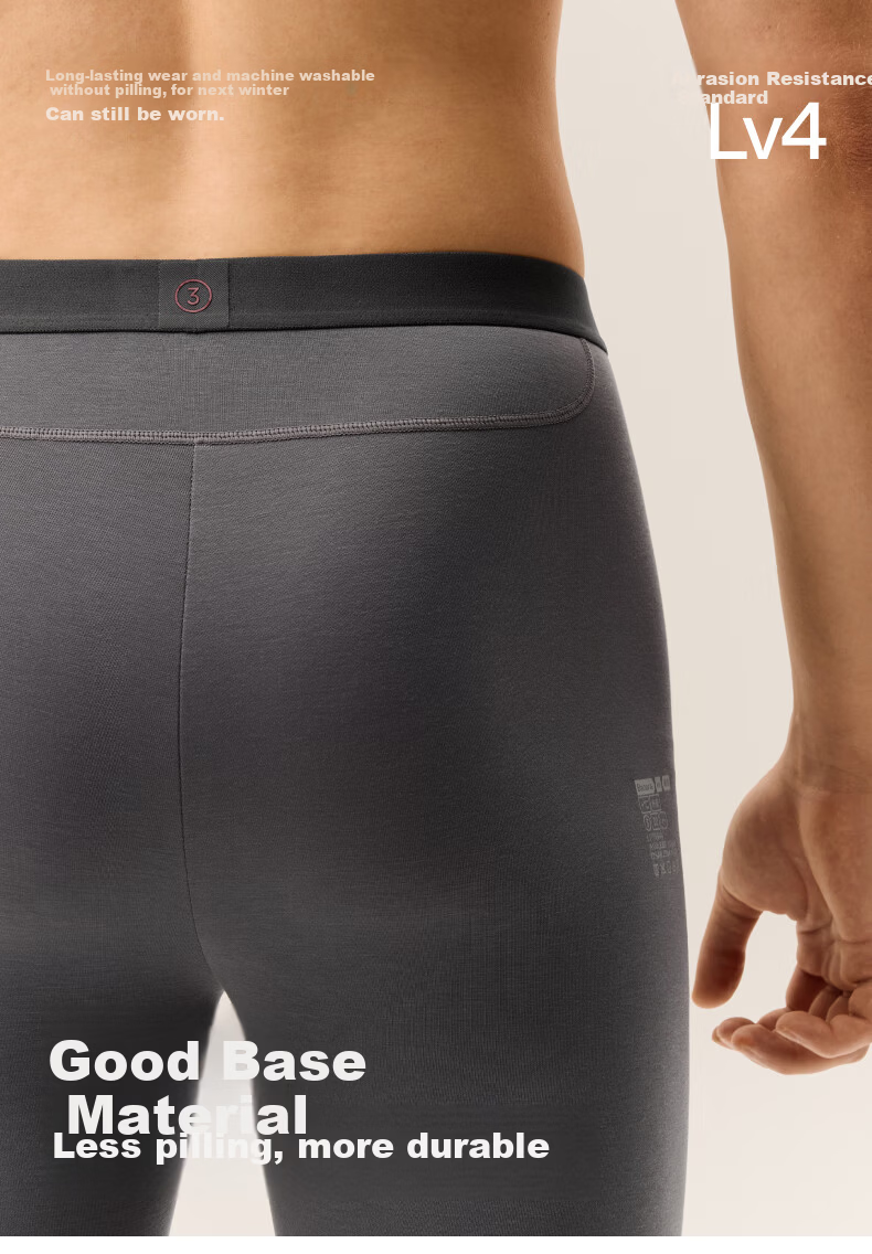 Bananain Repi 302++ Thermal Pants Unisex 7A Antibacterial Fleece Thickened Autumn Winter Underwear Leggings Cotton Pants 9