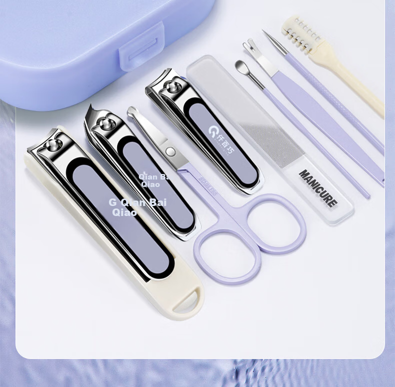 Qianbaiqiao Pedicure Nail Clipper Set for Paronychia, 4-Piece Ingrown Toenail Clippers with Curved Nail Nippers 10