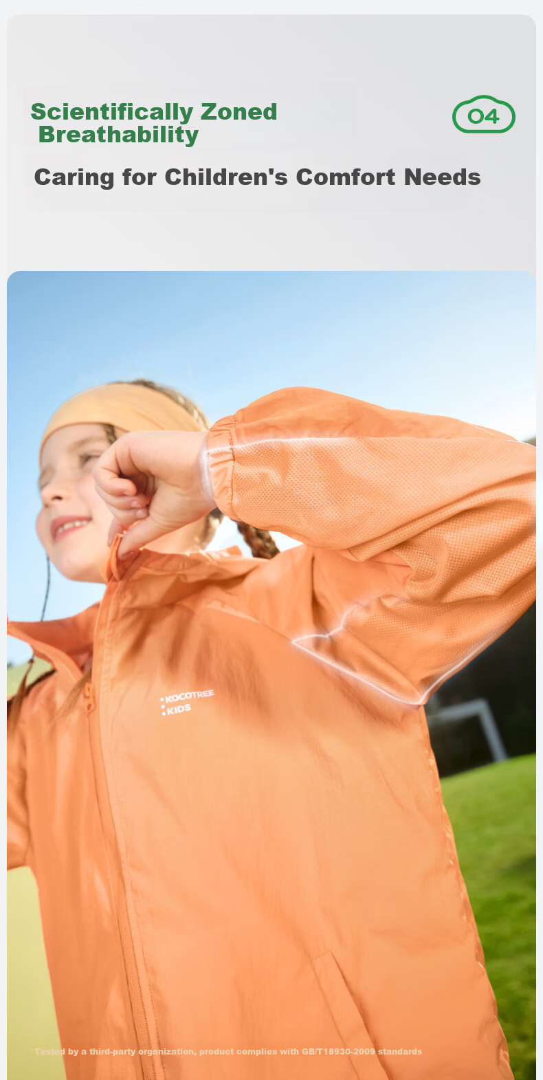 Kocotree KK Tree Kids UV Protection Sun Jacket Windproof Lightweight Outdoor Coat for Boys and Girls Simple and Stylish 15