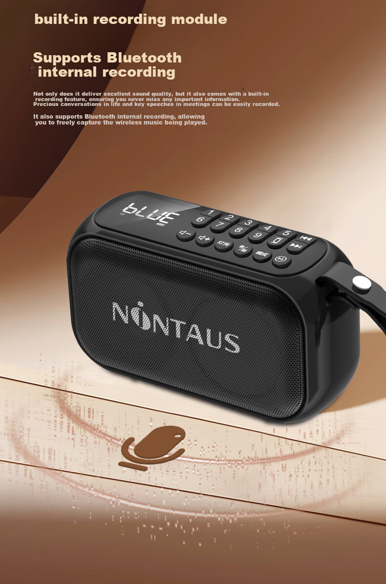 Jinzheng JZ27 2025 New Bluetooth Speaker Portable Outdoor Small Large Volume Square Dance Multifunction Player Card Slot Rechargeable Elderly Music Radio 10