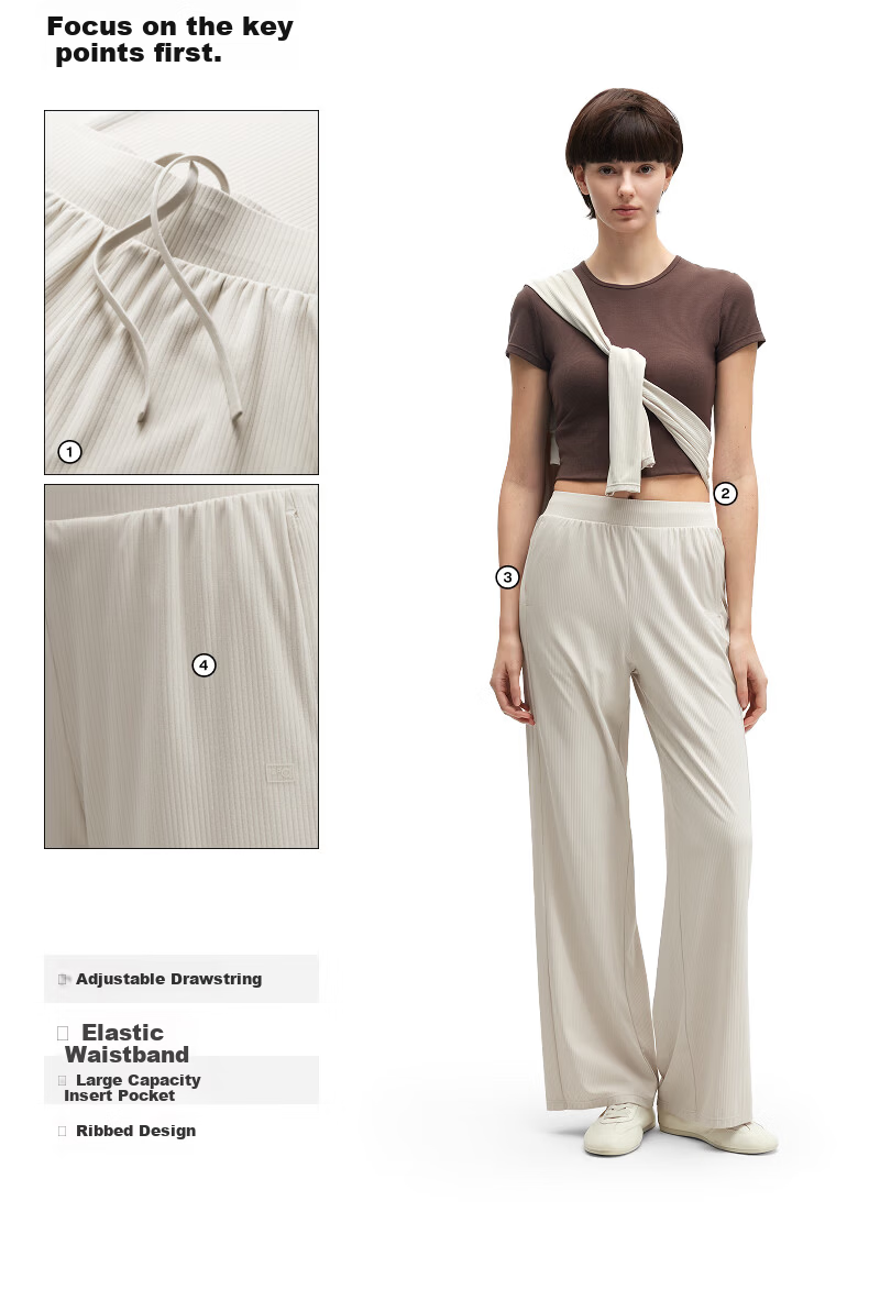 Bananain [Liu Haocun's Choice] Liangpi 301 Cool Women's Quick-Dry Ice Silk Straight-Leg Pants, Slimming Casual Sports, New for 2026 3