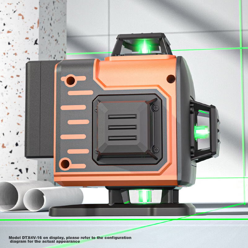Dongcheng 8-Line Laser Level Infrared High-Precision Auto-Leveling Construction Laser Level DTX4V-8E