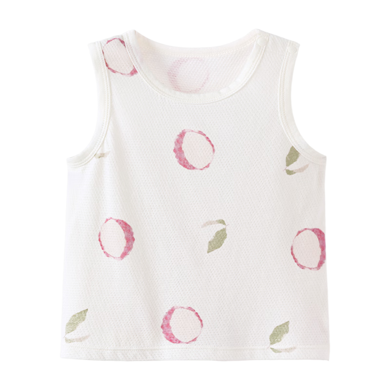 Babylove Baby Boys and Girls Summer Cotton Sleeveless Vest Breathable Mesh Jacquard T-Shirt
