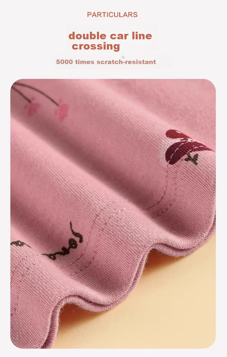 Langsha Mom Women's Autumn Thermal Underwear Set Plus Size Cotton Antibacterial Printed Knitwear Warm Innerwear for Middle-aged and Elderly 13