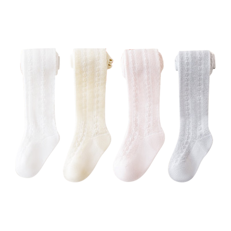 Bingxue Kapok Children's Tights Girls Summer Ultra-thin Mesh Dance Socks Pure White Anti-mosquito Stockings Baby Leggings