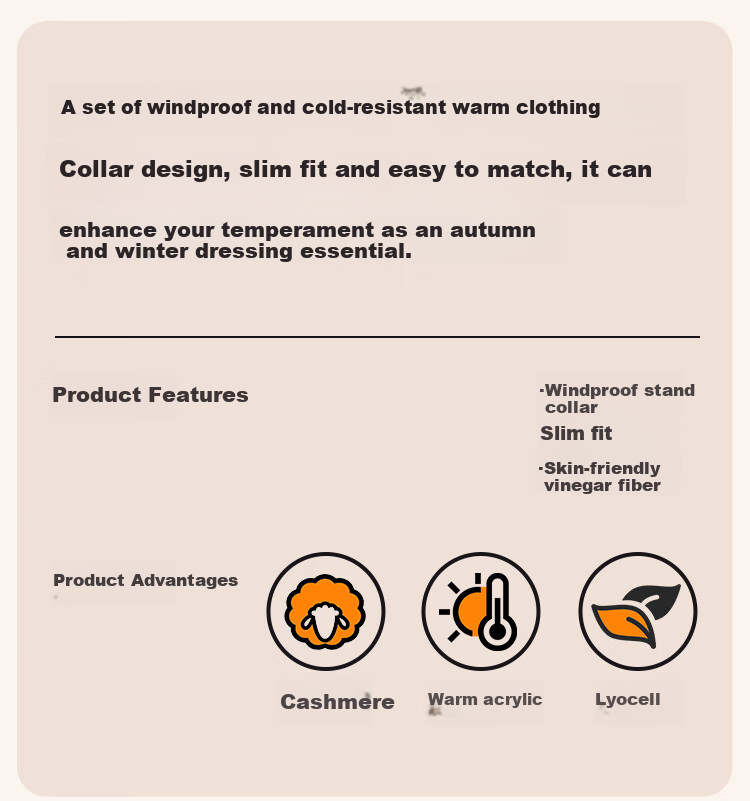 LangSha Autumn Winter New Mid-High Collar Cashmere Thermal Underwear Women Thickened Fleece Heating Slim Fit Base Layer Set 1