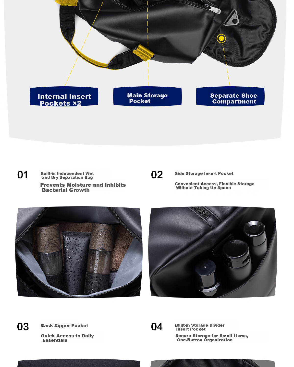 Hailan Home Travel Bag Hand Carry Luggage Bag Men and Women Sports Fitness Bag Short-distance Business Trip Luggage Bag Large Capacity Travel Bag 8