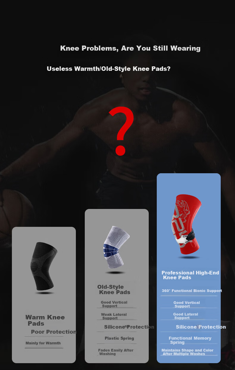 BestRay 5D-Max Knee Brace Sports Professional Running Badminton Support Men Meniscus Injury Protection Basketball Non-Slip Sleeve 3
