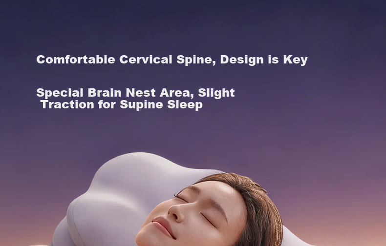SleepHero Deep Sleep Cloud Pillow Adult Cervical Spine Special 80D Space Memory Foam Low Profile 7/10cm [Gift Box] 8