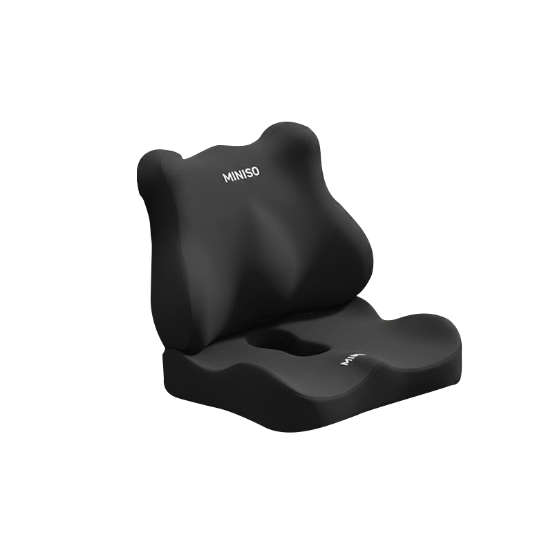 MINISO Lumbar Support Cushion Car Seat Memory Foam Office Chair Backrest Pain Relief