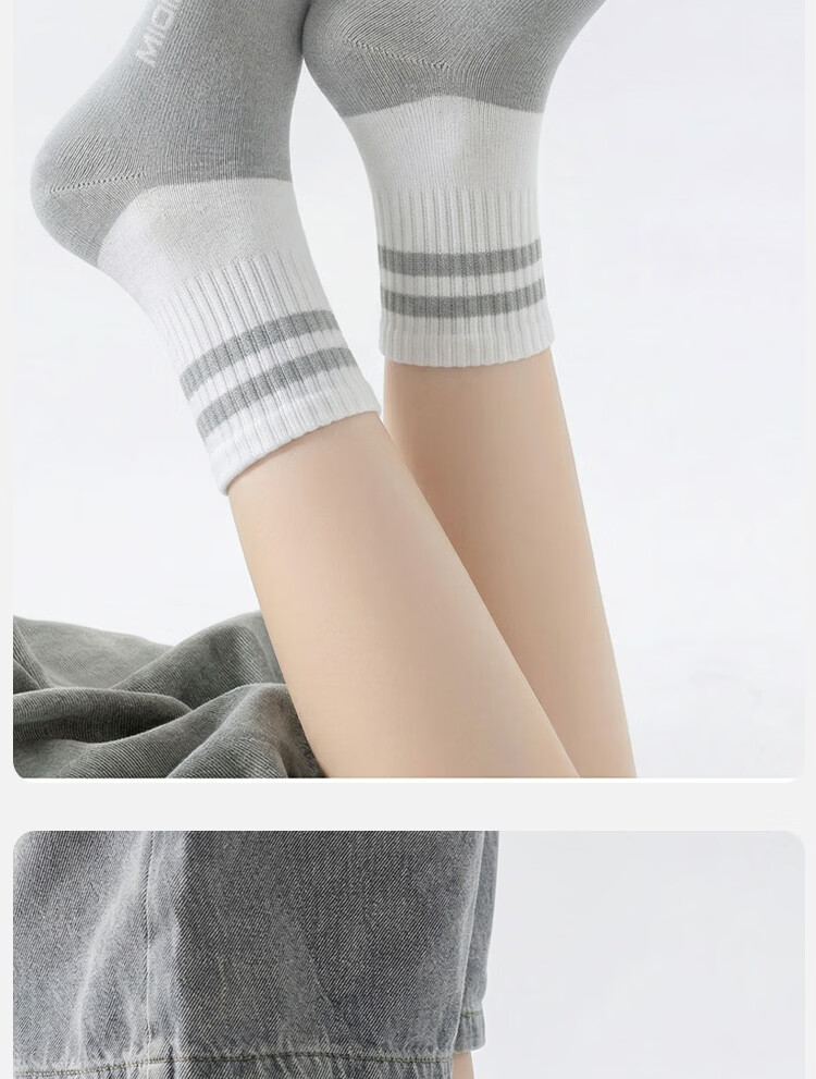 Miiow Kids Socks Summer Thin Cotton Boys Socks Age 10 Antibacterial Odor-Resistant Seamless Anti-Pilling Mid-Calf Socks 5 Pairs Pack 8