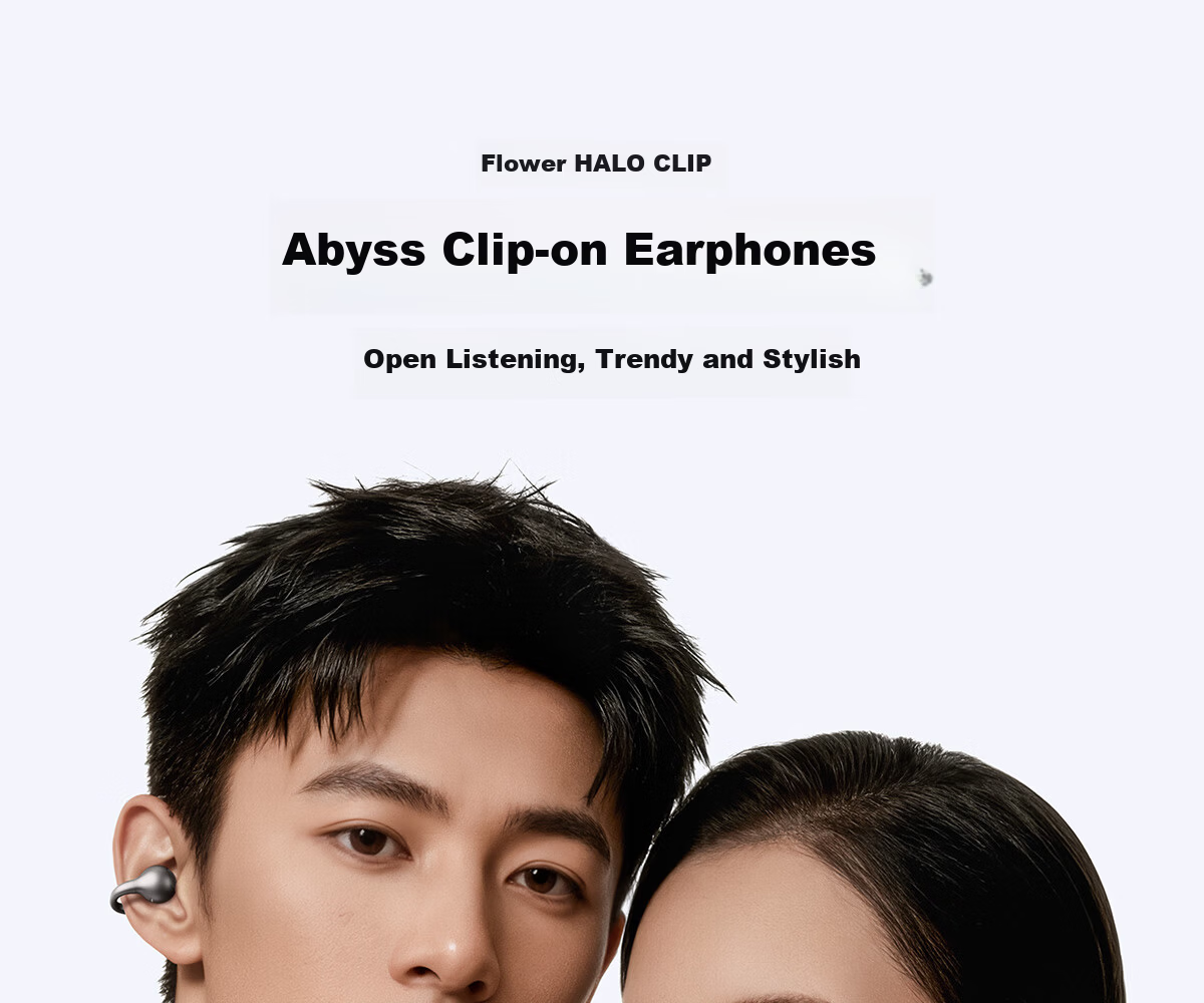Edifier Halo Clip Clip-On Trendy Bluetooth Earphones Cyber Abyss Lighting Bluetooth 6.1 35H Long Battery Life Compatible with Apple Huawei Xiaomi Phantom Silver 1