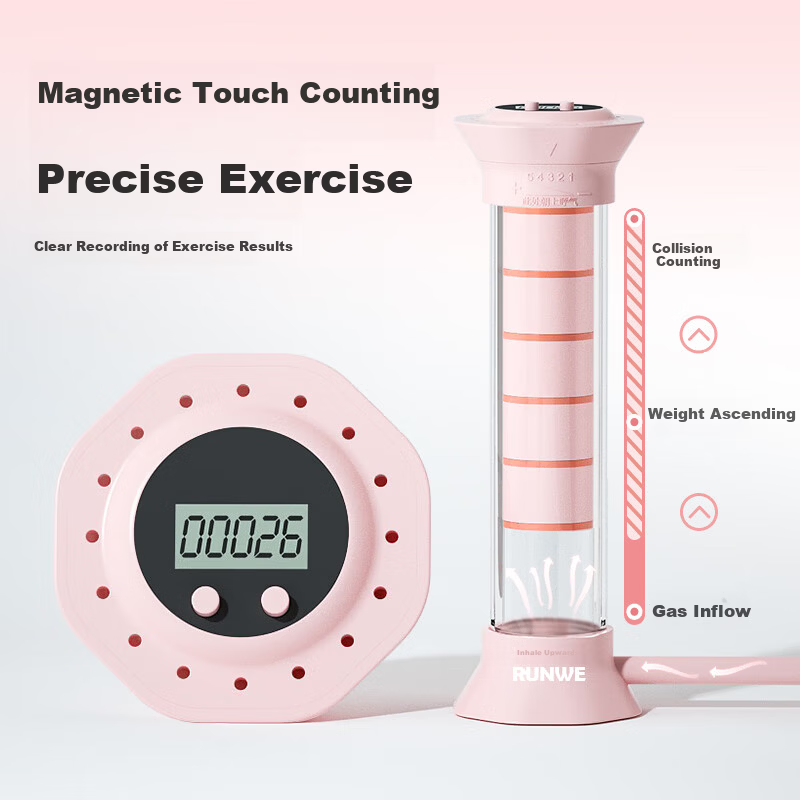 Langwei Breathing Dumbbell Diaphragmatic Breathing Trainer Lung Capacity Exerciser Abs Vest Line Face Jawline Trainer