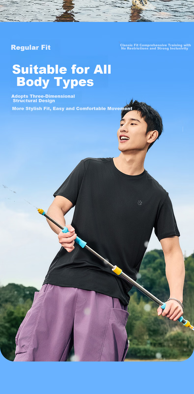 Jordan Men's Short Sleeve T-Shirt 2026 Summer Moisture-Wicking Quick-Dry Casual Workwear Sports Outdoor Top 3