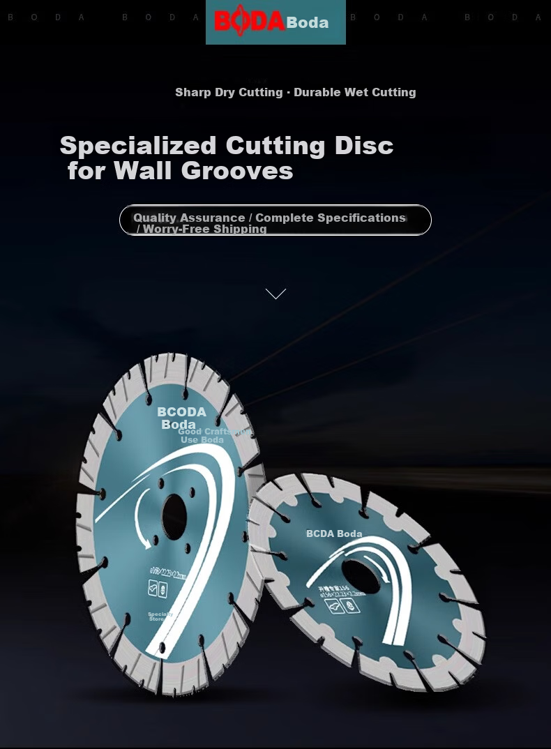 Boda Concrete Grooving Cutting Blade Thickened Diamond Saw Blade Wall Cutting 190mm Grooving Expert Single Piece 1