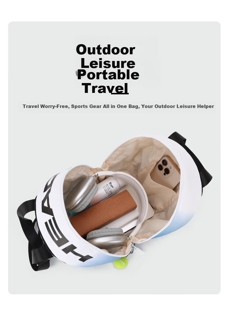 HEAD Large Capacity Crossbody Bag Unisex Shoulder Bag New Commuter Cylinder Fashion Tennis Shape Bag 5