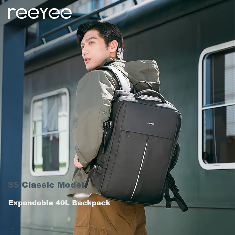 REEYEE Men's Multifunctional Large Capacity Travel Backpack