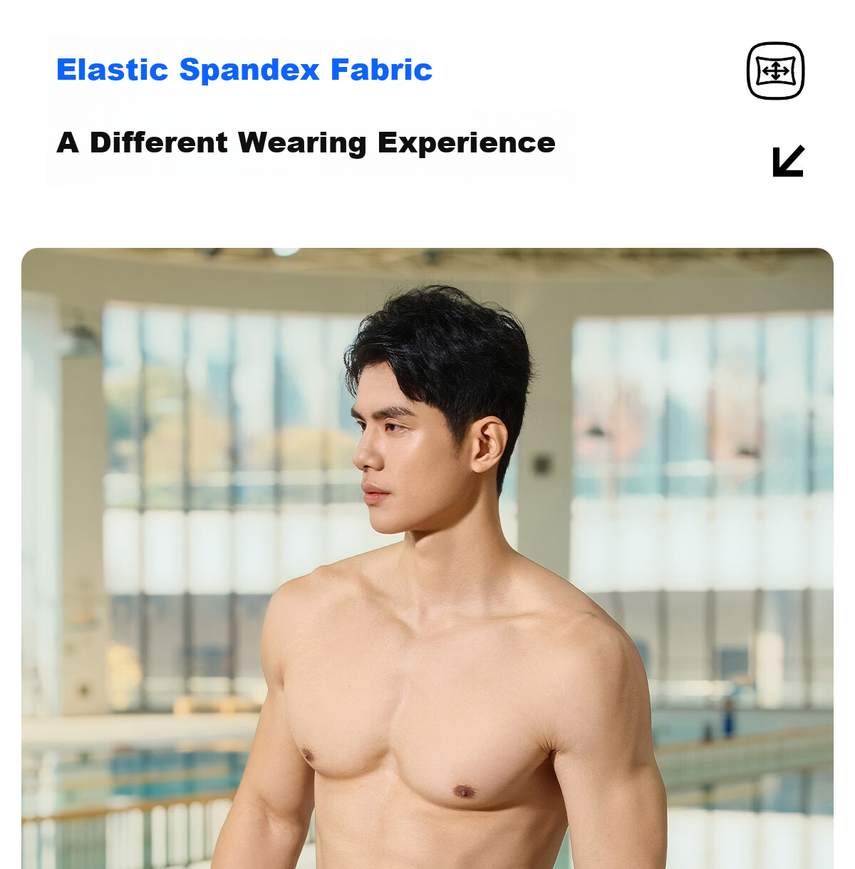 361° Men's Swim Trunks Large Size Long 5-Inch Professional Quick-Dry Chlorine-Resistant Swimwear 8