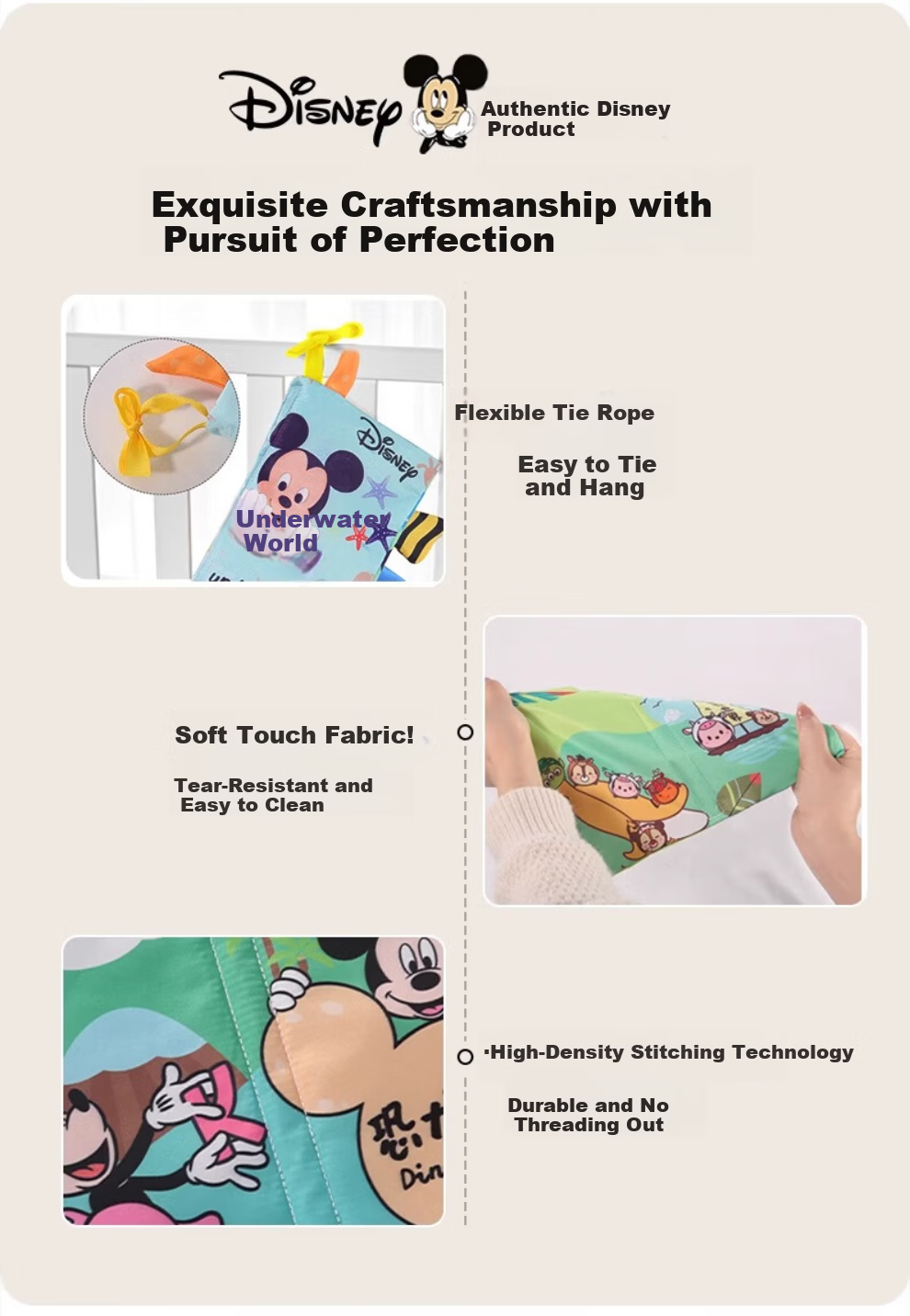 Disney Newborn Gift Box Newborn Meeting Gift Full Moon Gift Practical Newborn Gift 0-6-12 Months Cloth Book 9