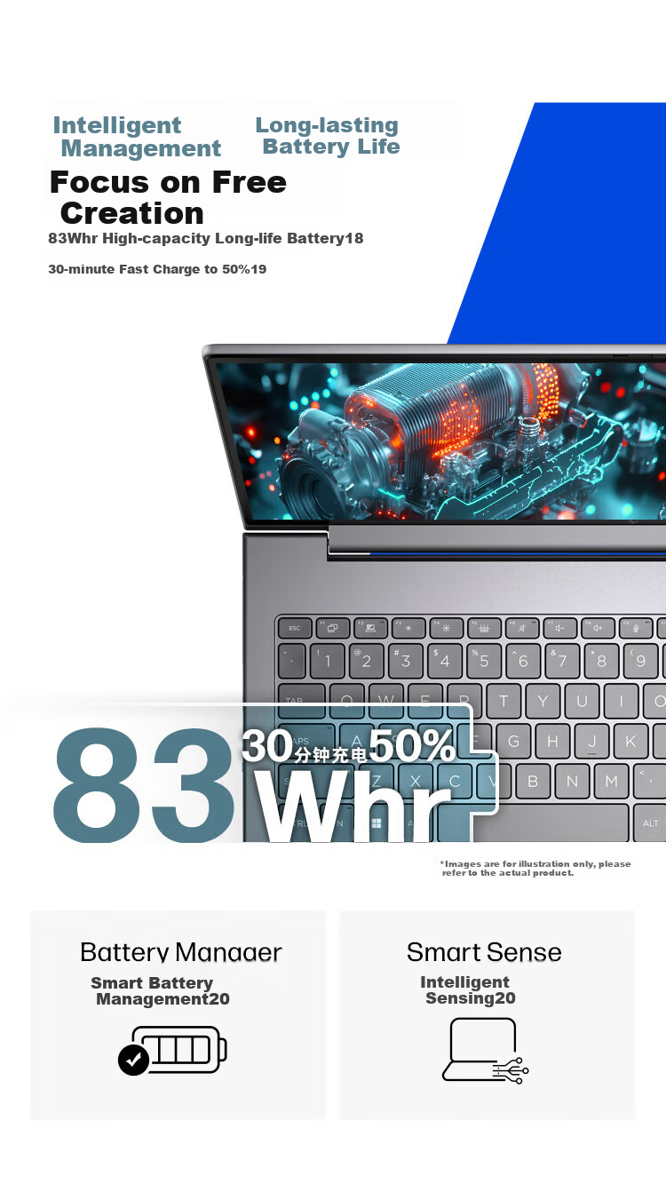 HP Zhan 99 New 16-inch Workstation-Level High-Performance AI Business Laptop Core 2nd Gen Ultra7 255H 32GB 1TB 2.5K Display 11
