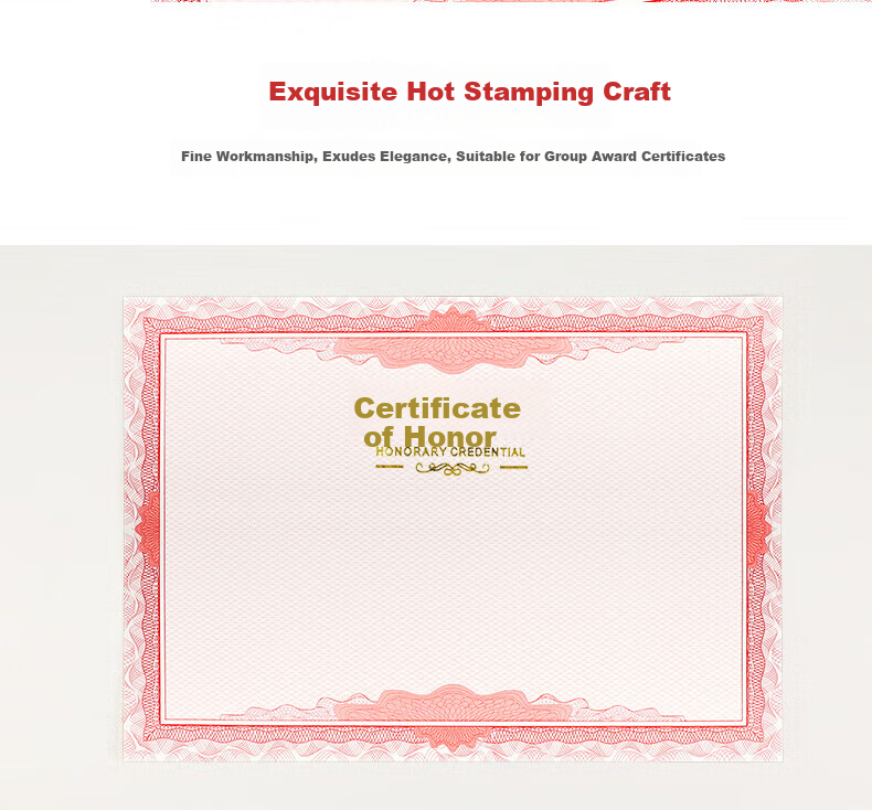 Befon Honor Certificate Inner Pages Completion Certificate Award Certificate Inner Pages School Enterprise Commendation Certificate Paper A4 12 Sheets 2503 5