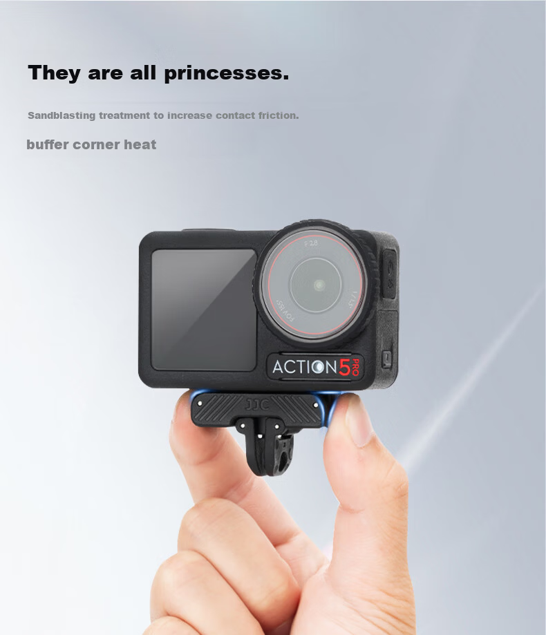 JJC Magnetic Base for DJI Action 5 Pro Quick Release Adapter for Action 4/3 DJI Osmo 360 Sports Camera Accessories (Random New or Old Version) 5
