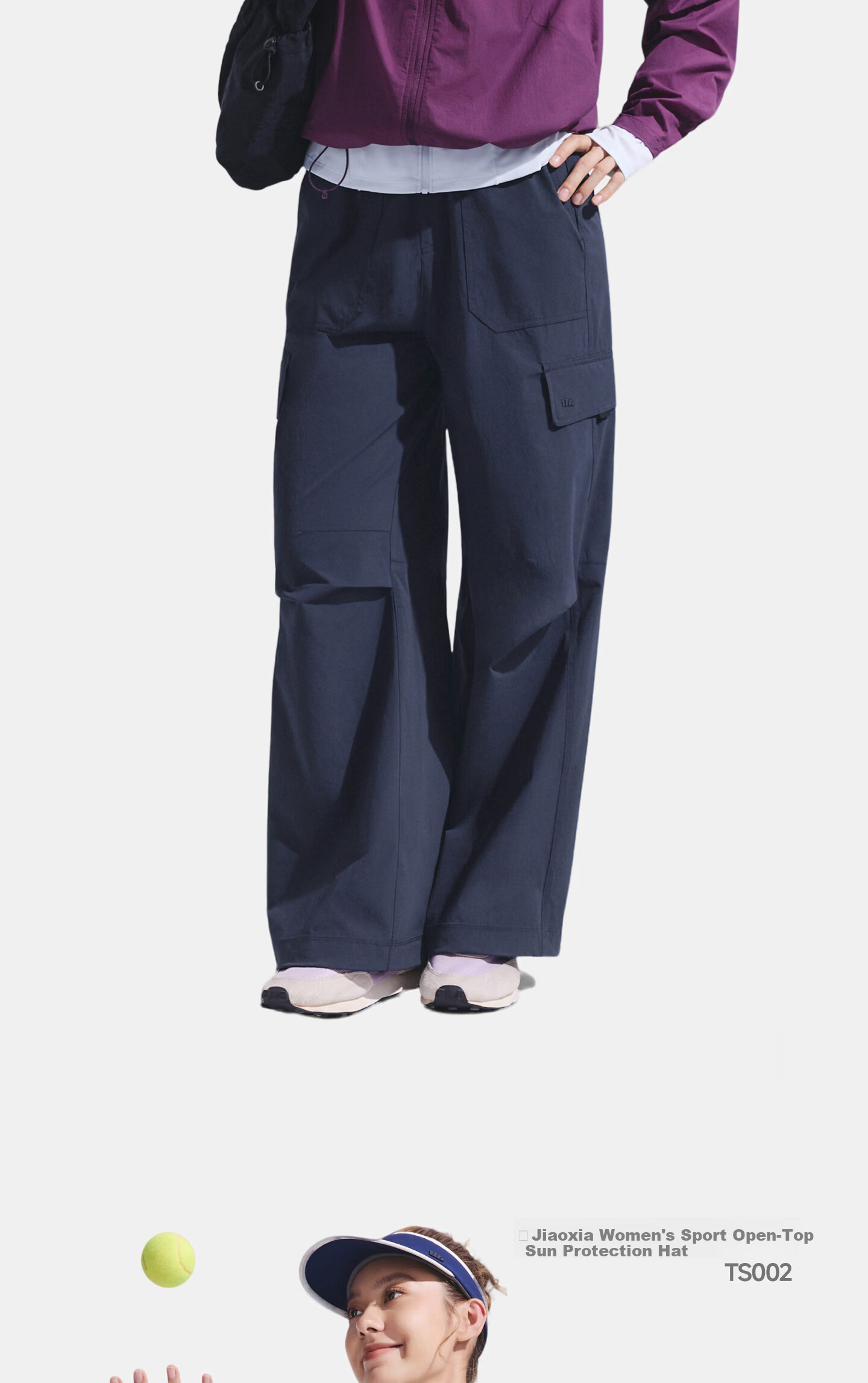 Beneunder Workwear Paratrooper Pants Hiking Casual Loose Wide-Leg Sun Protection Pants for Women WR247 20